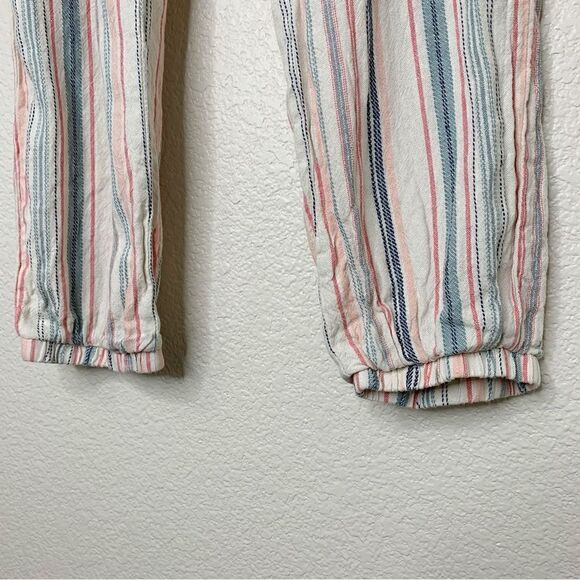 Indigo Rein Linen Blend Belted Paperbag Jogger Pants, Size XL - Picture 6 of 12